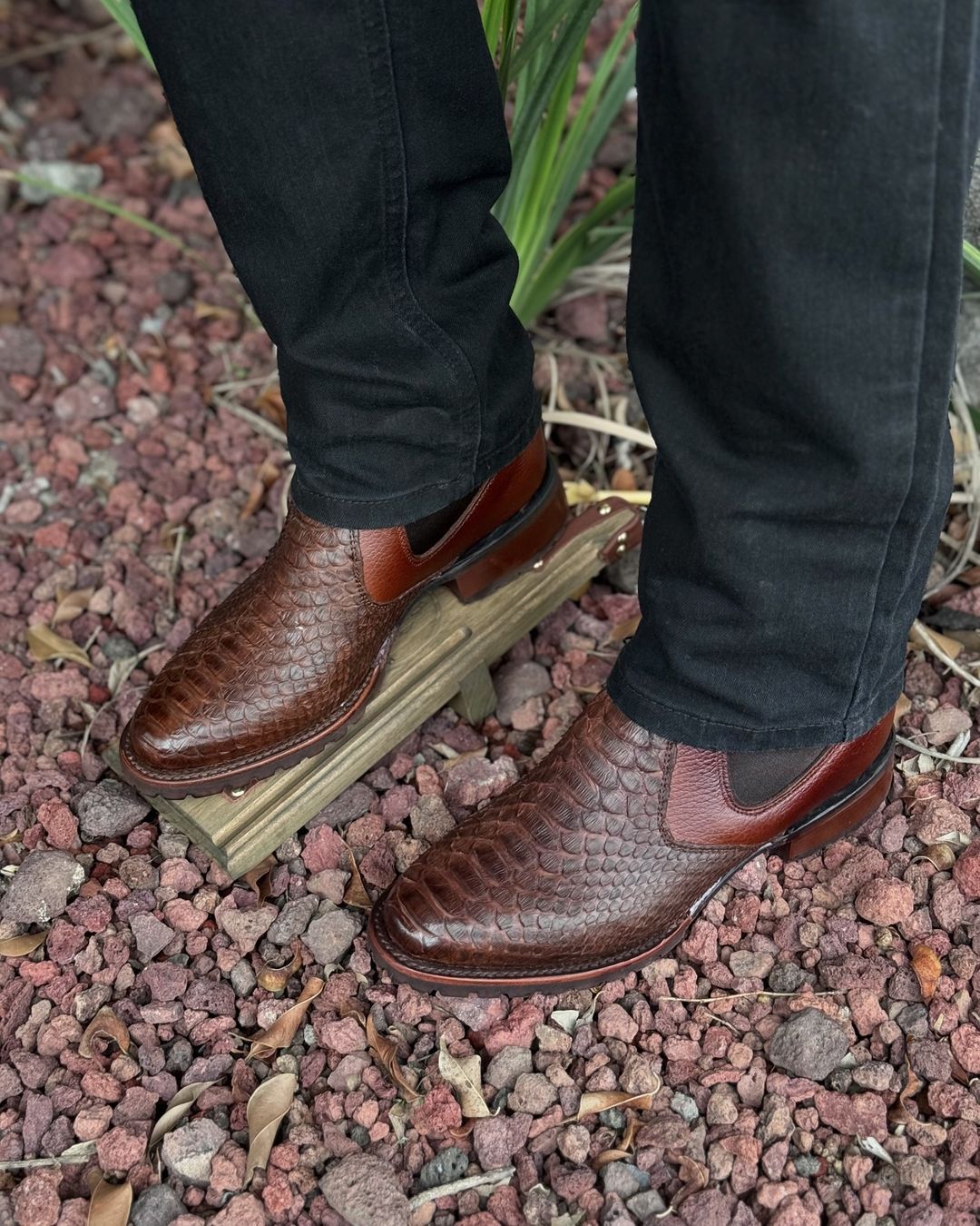 Cowboy Boots Are Made Of Original Python Skin, Tractor Sole, More Comfortable