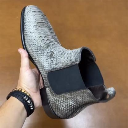 Show The Waxed Suede To Our MTO Production Plan. Crafted From Goodyear Welt Brown Waxed Suede Chelsea Boots With An Ultra-light Rubber Sole-(Buy 2 Free Shipping✔️)