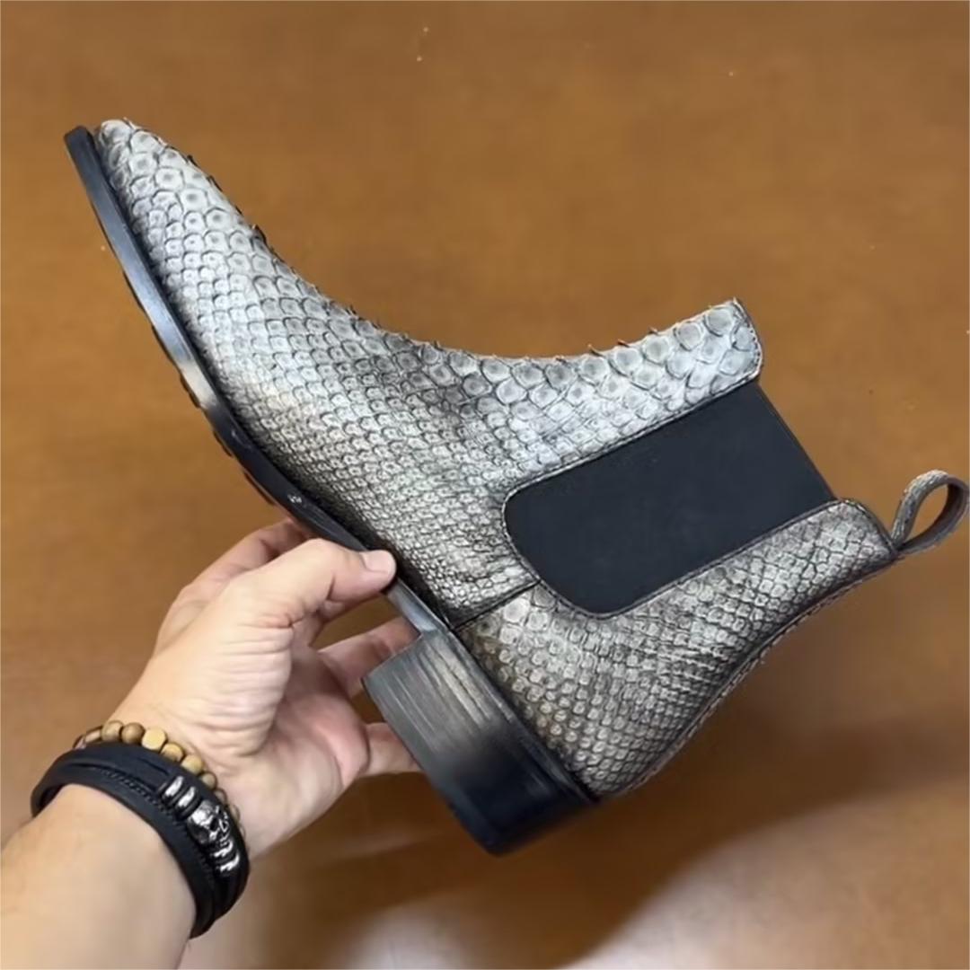 Show The Waxed Suede To Our MTO Production Plan. Crafted From Goodyear Welt Brown Waxed Suede Chelsea Boots With An Ultra-light Rubber Sole-(Buy 2 Free Shipping✔️)