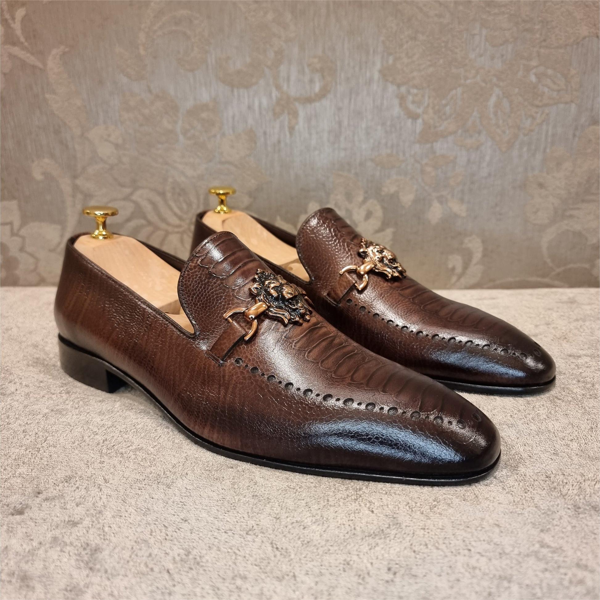 Brown Ostrich Leather-(Buy 2 Free Shipping✔️)