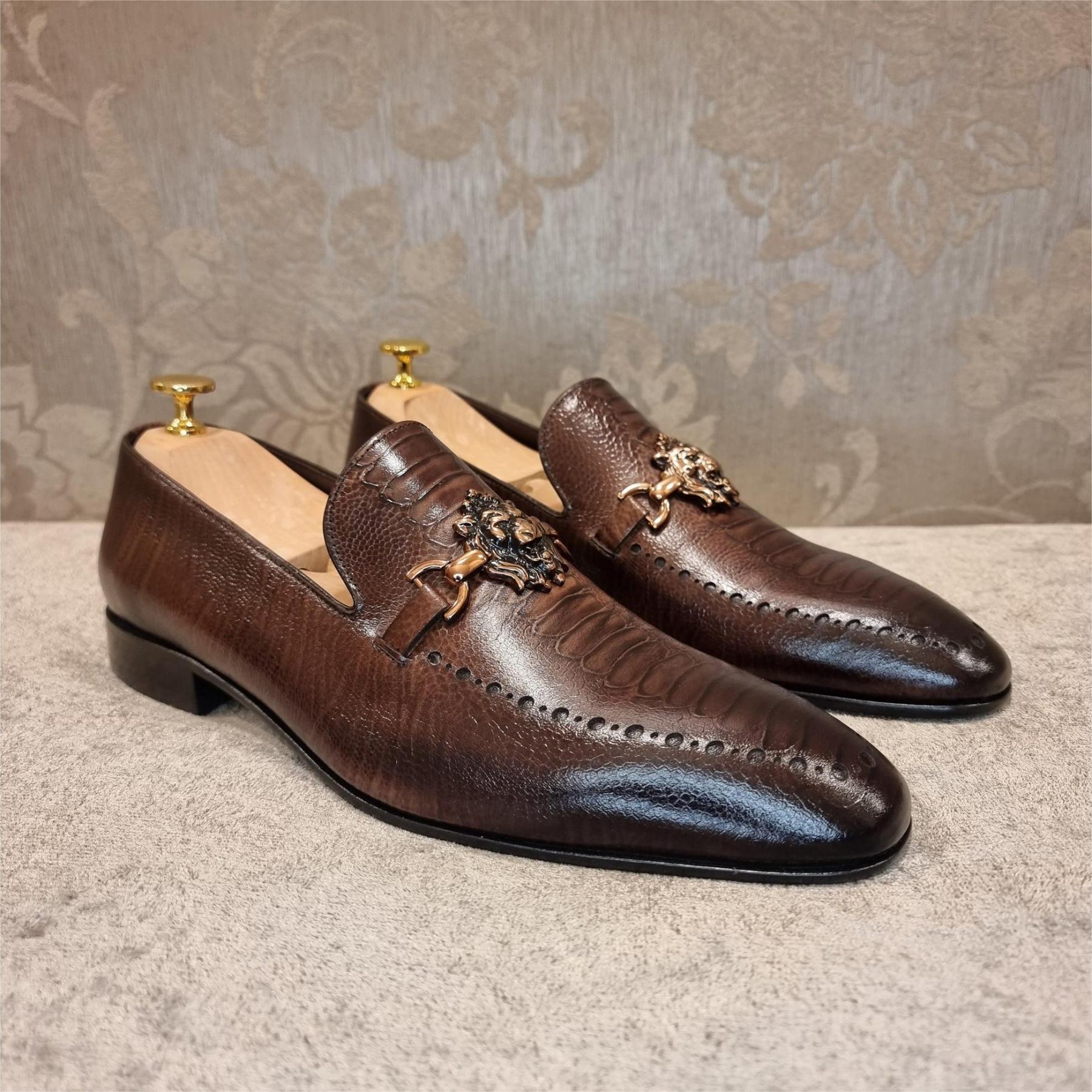 Brown Ostrich Leather-(Buy 2 Free Shipping✔️)