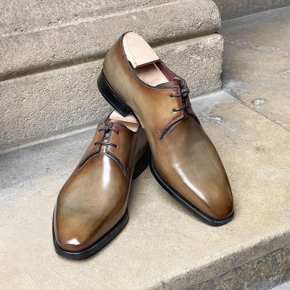 Derby Whole Cut - Light Brown Patina-(Buy 2 Free Shipping✔️)