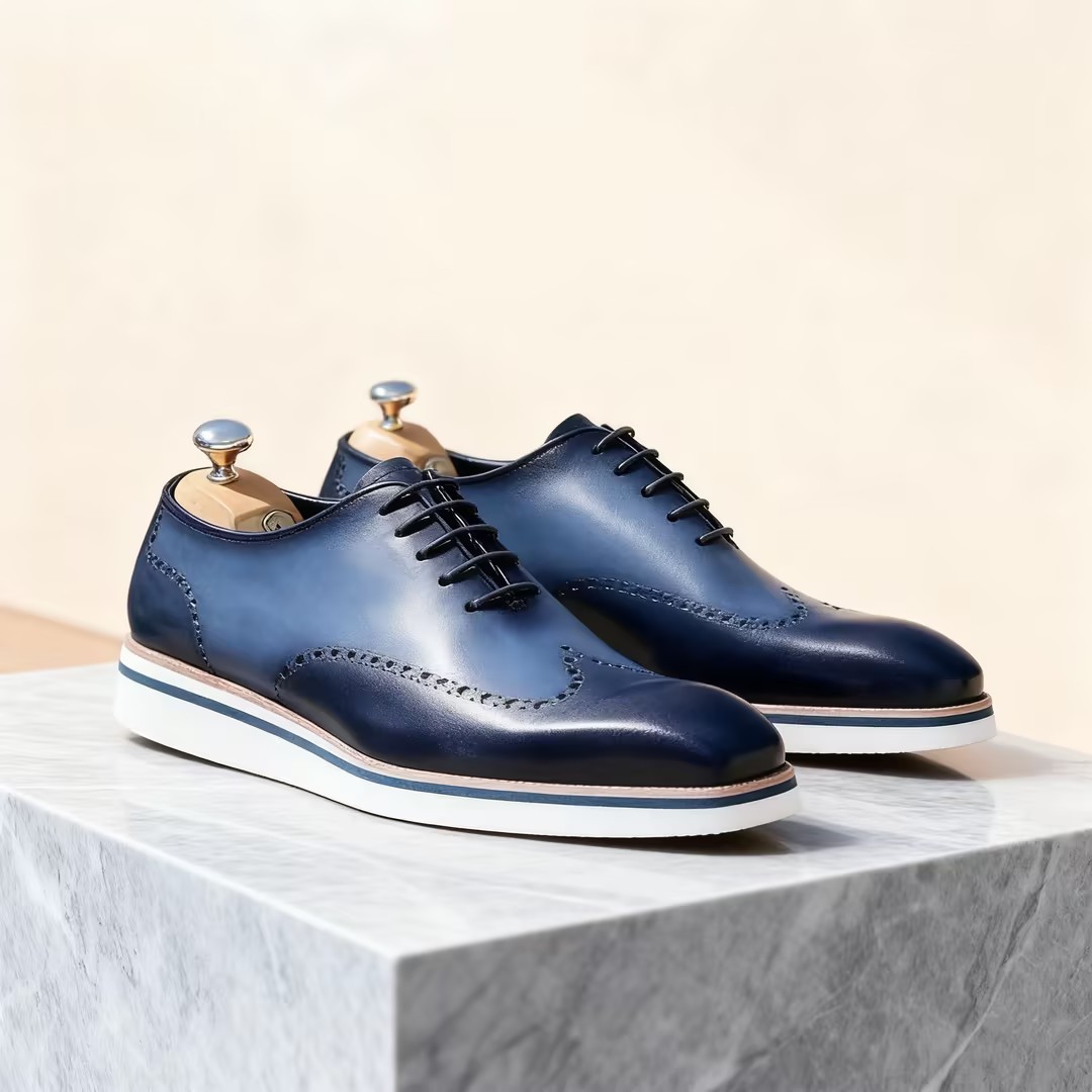 Men's Stylish Casual Wingtip Oxford Shoes