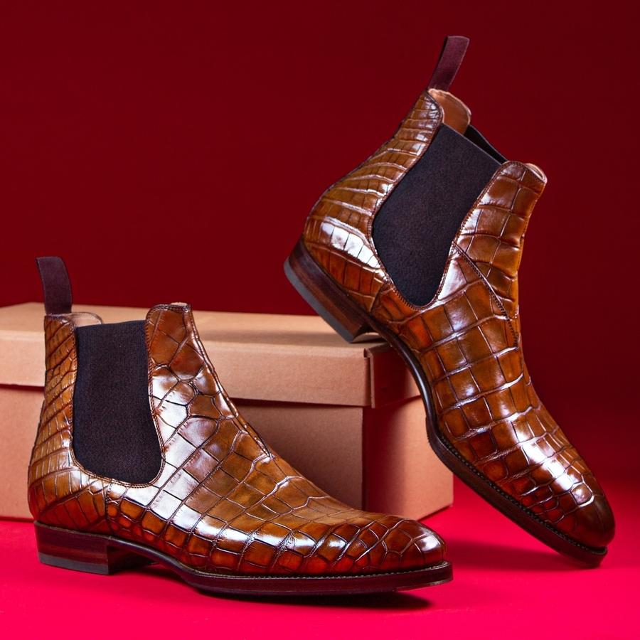 Vintage Chestnut Brogue Shoes