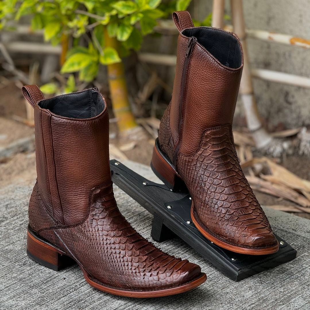 Italian Vintage Python Cowboy Boots(Buy 2 Free Shipping✔️)
