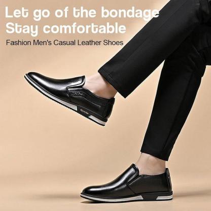 （Big Sale💥）2023 New Fashion Men's Leather Loafers(Buy 3 Free Shipping✔️)