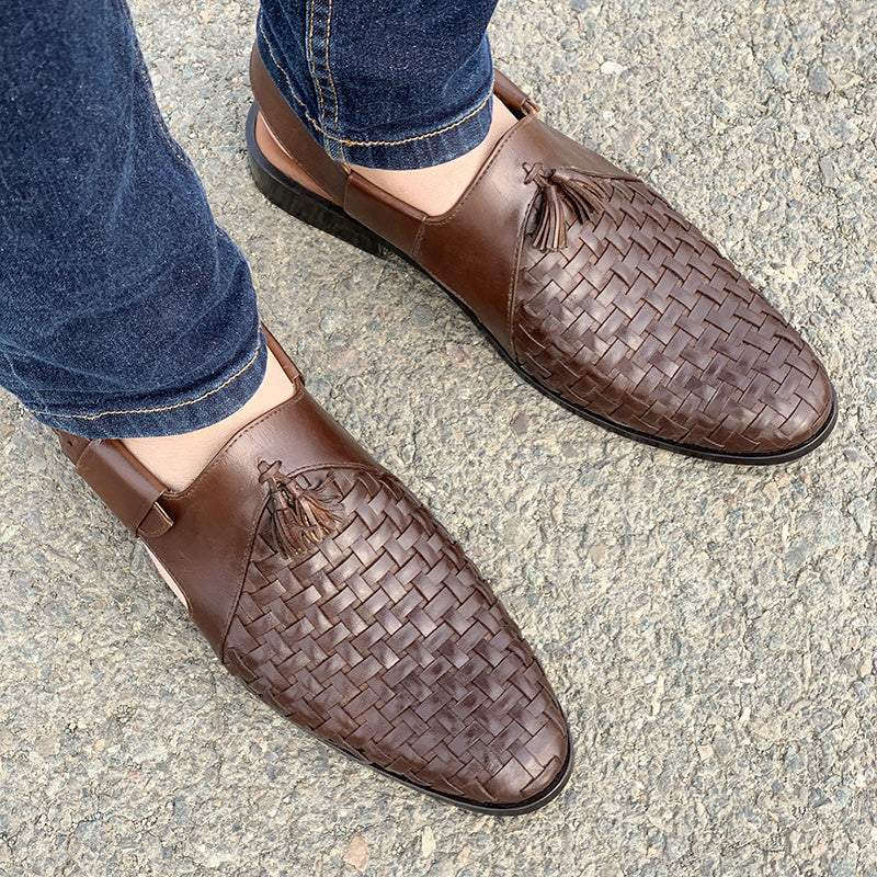 Handmade Woven Leather Kheri