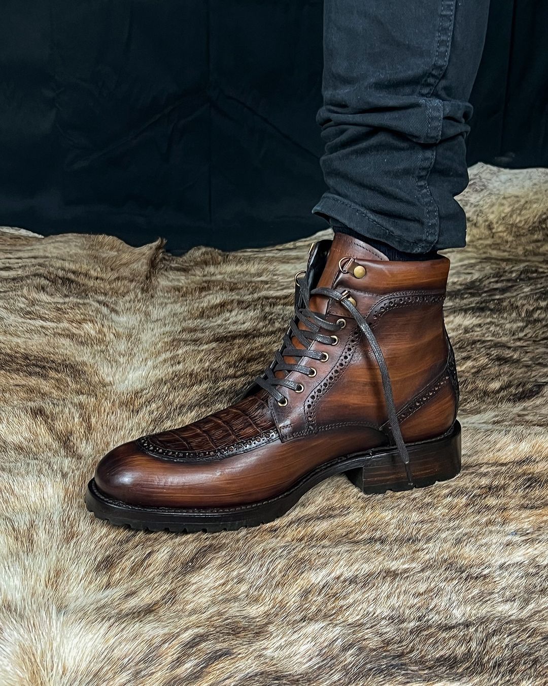 Darkness Alligator Boot-(Buy 2 Free Shipping✔️)