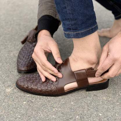 Handmade Woven Leather Kheri