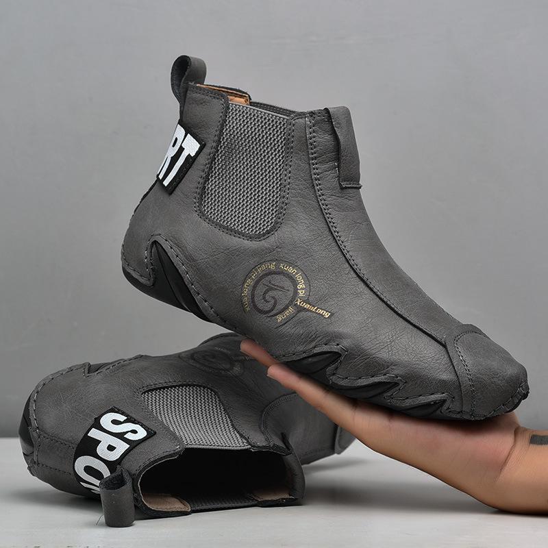 Men's Casual Soft Cowhide Slip-on Ankle Boots-(Buy 2 Free Shipping✔️)