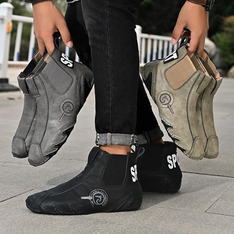 Men's Casual Soft Cowhide Slip-on Ankle Boots-(Buy 2 Free Shipping✔️)