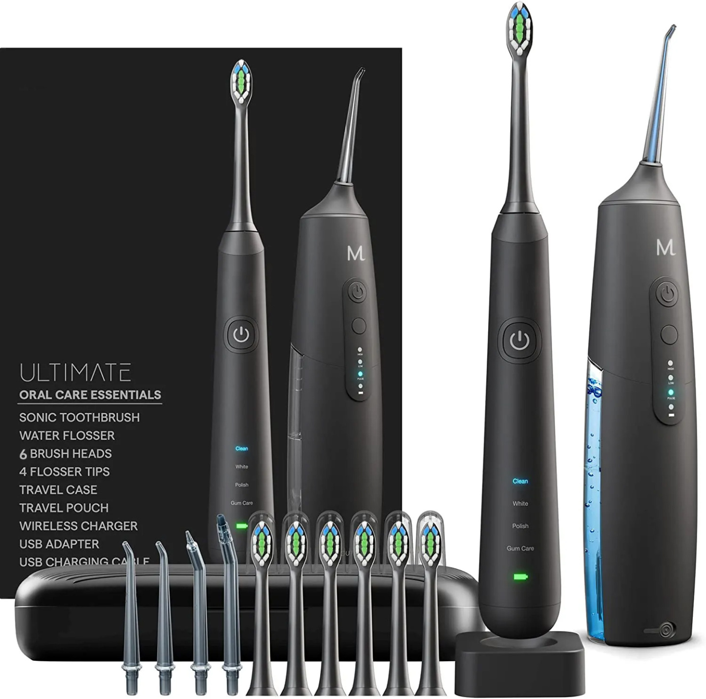 Sonic Electric Toothbrush & Water Flosser Combo