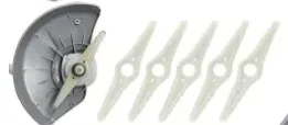 10 x Double Wicker Nylon Blades