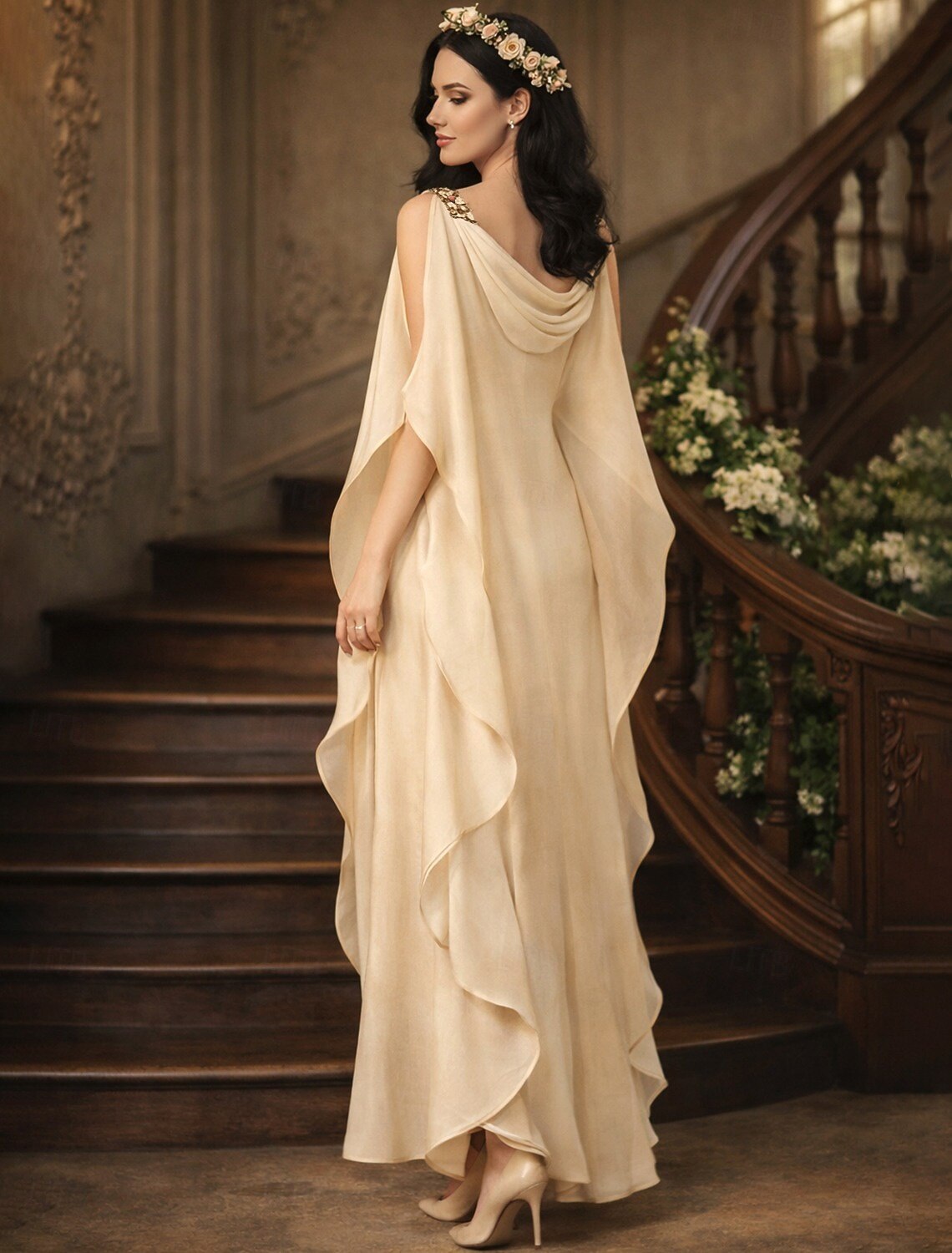 Sheath Column Floor Length Party Dress Cocktail Dress Wedding Guest Dress