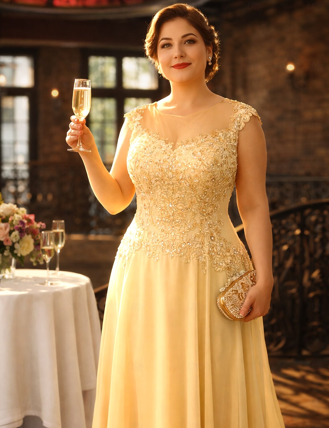 A-Line Sweep Brush Train Wedding Guest Dress Formal Dresses Evening