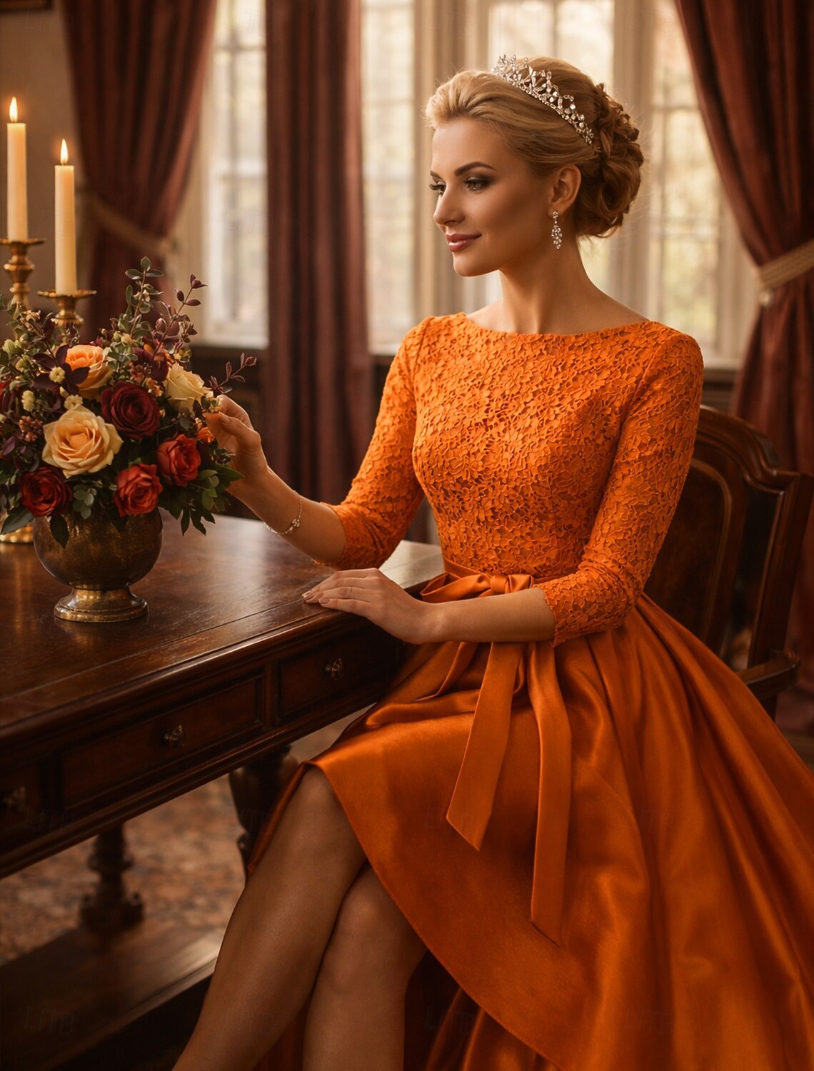 A-Line Mother of the Bride Dress Wedding Guest Cocktail Dress