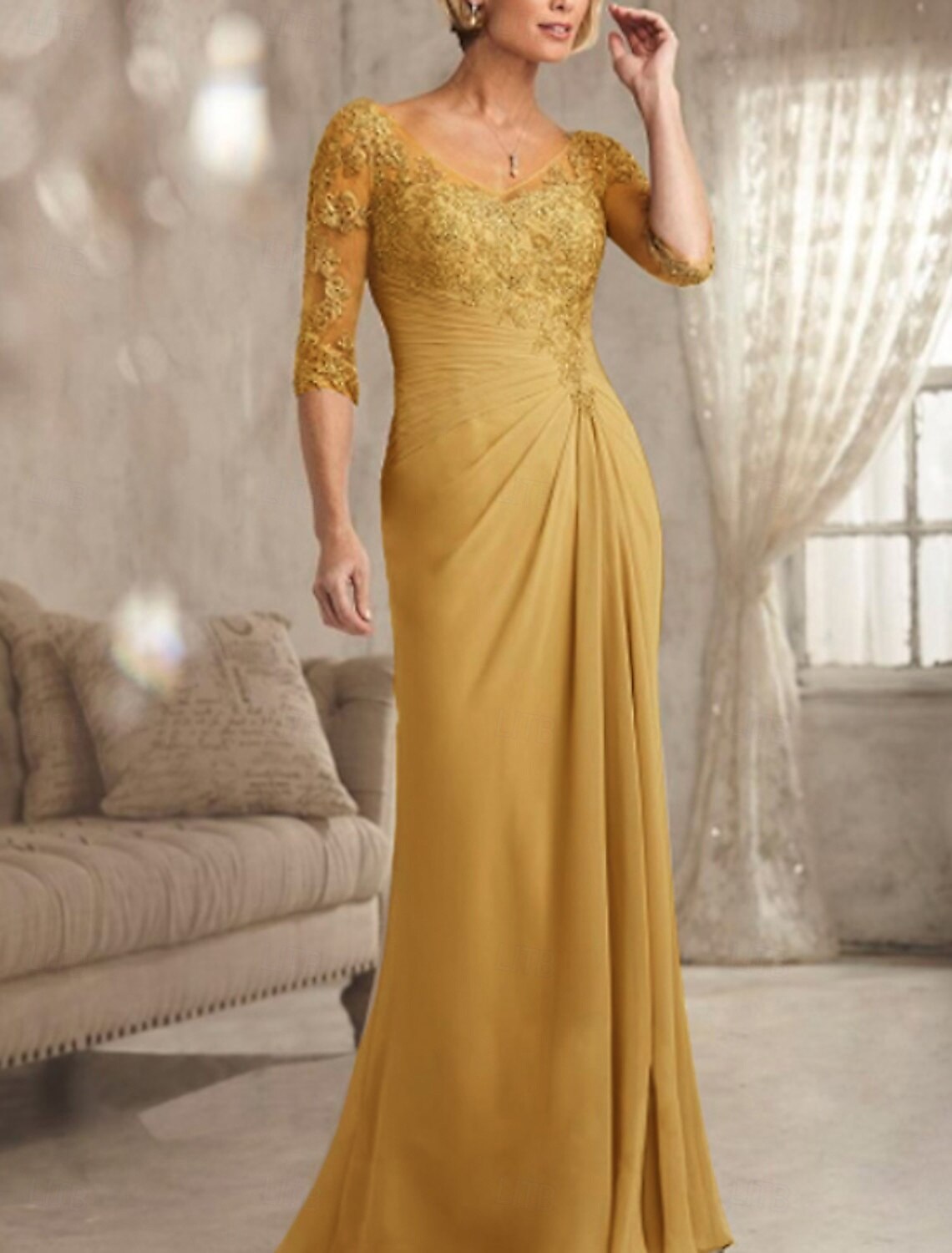 Sheath Column Floor Length Wedding Guest Dress Formal Dresses Evening Gown