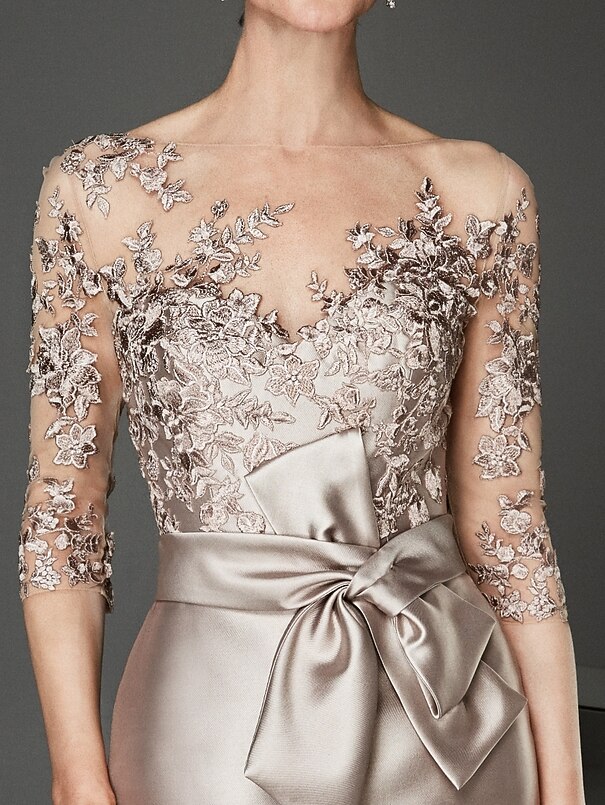 Sheath Column Knee Length Party Dress Cocktail Dress Wedding Guest