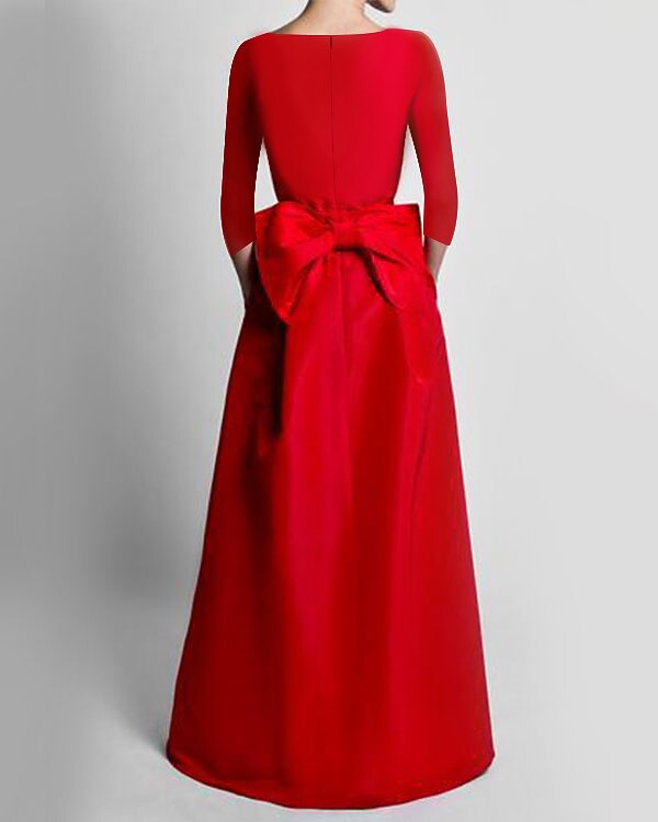 Two Piece Jumpsuits Evening Gown Elegant Floor Length Long Sleeve V Neck