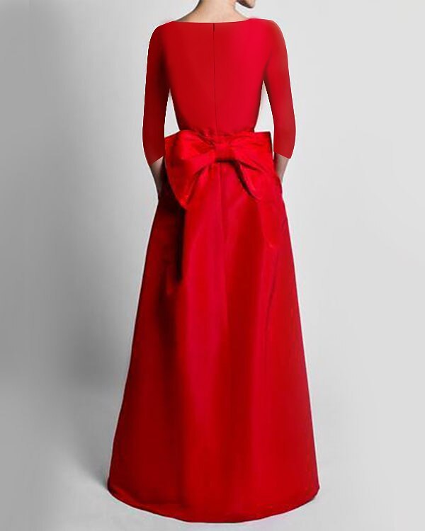 Two Piece Jumpsuits Evening Gown Elegant Floor Length Long Sleeve V Neck