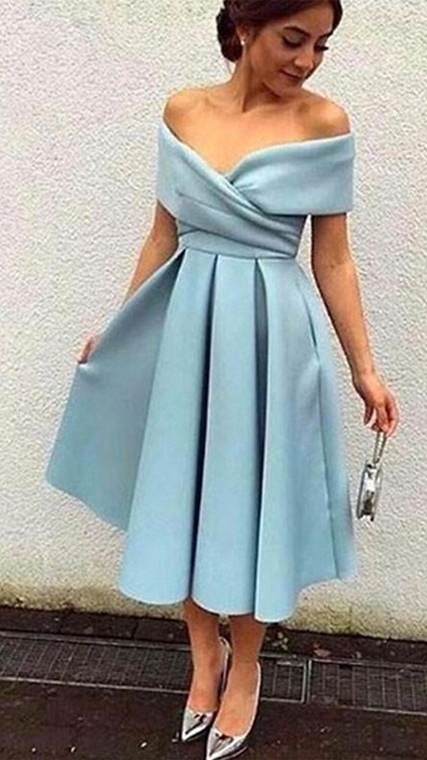A-Line Tea Length Cocktail Dresses Party Dresses Elegant 1950s