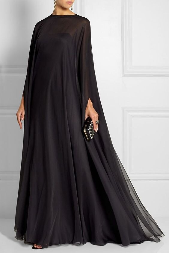 Sheath Evening Gown Empire Dress Formal Evening Sweep Brush Train Long Sleeve Boat Neck