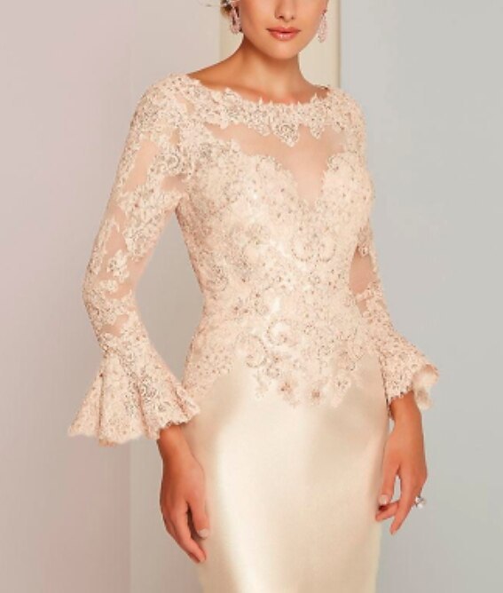 Sheath Column Knee Length Cocktail Dresses Party Dresses Elegant Vintage
