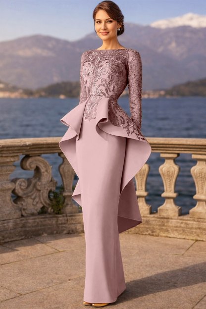 Sheath Column Floor Length Wedding Guest Dress Formal Dresses Evening Gown