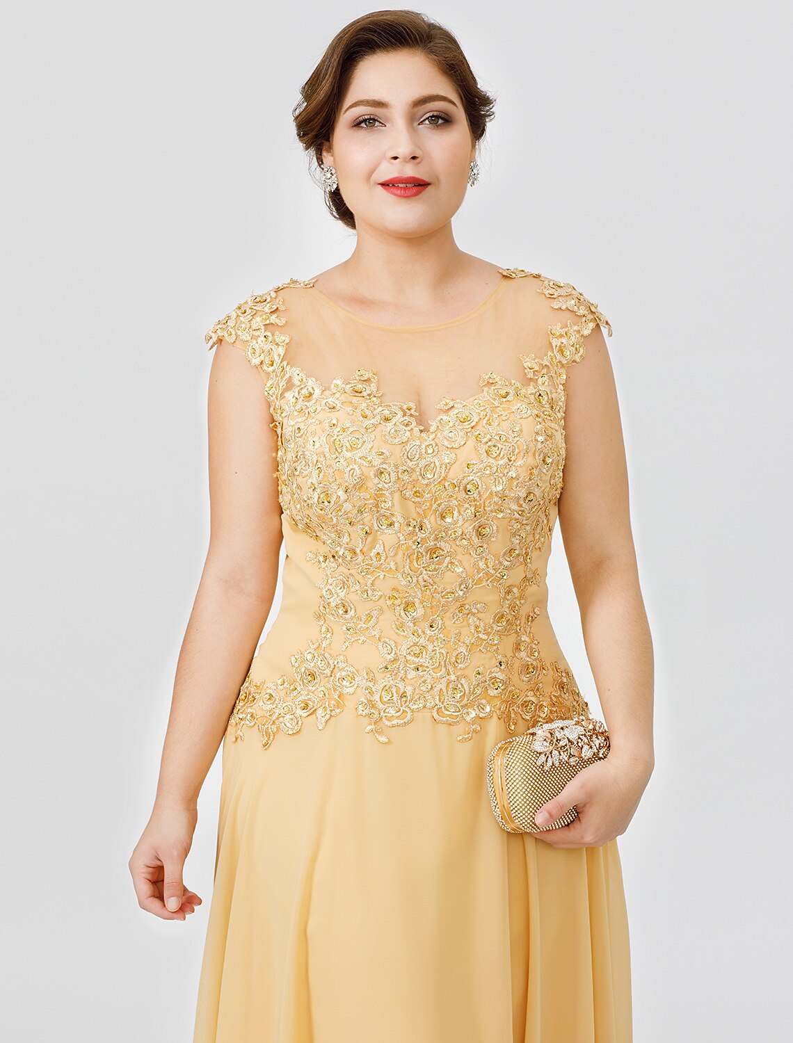 A-Line Sweep Brush Train Wedding Guest Dress Formal Dresses Evening