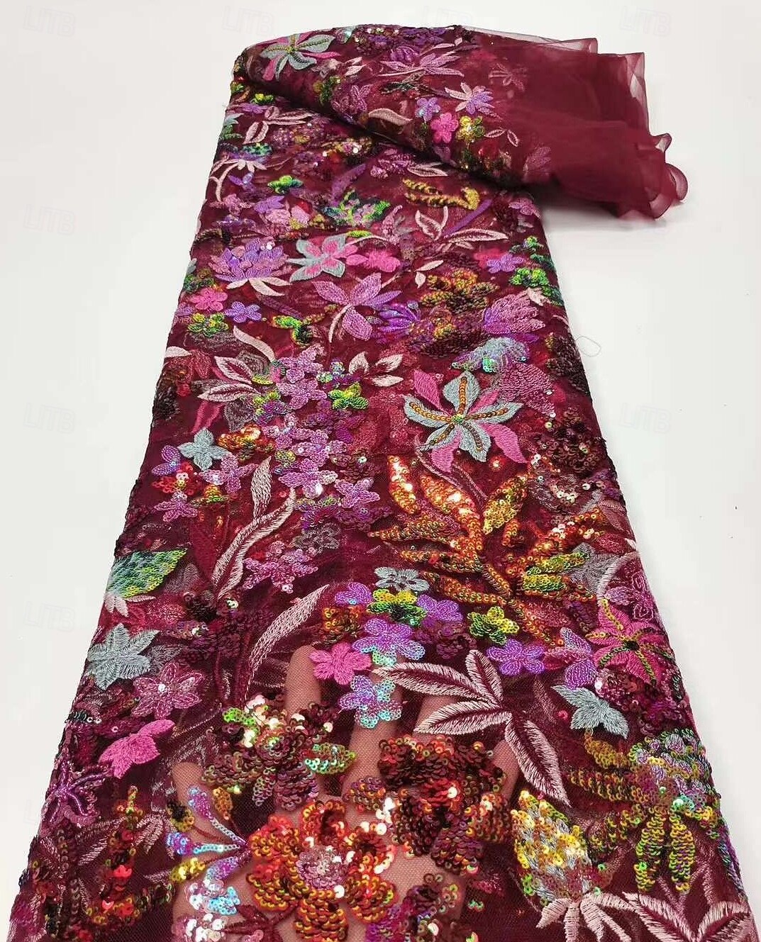 A-Line Floor Length Ball Gown Evening Gown Elegant Floral