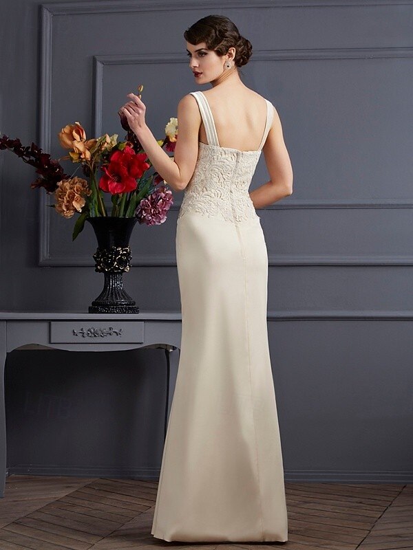 Sheath Column Floor Length Wedding Guest Dress Mother of the Bride Dress Elegant