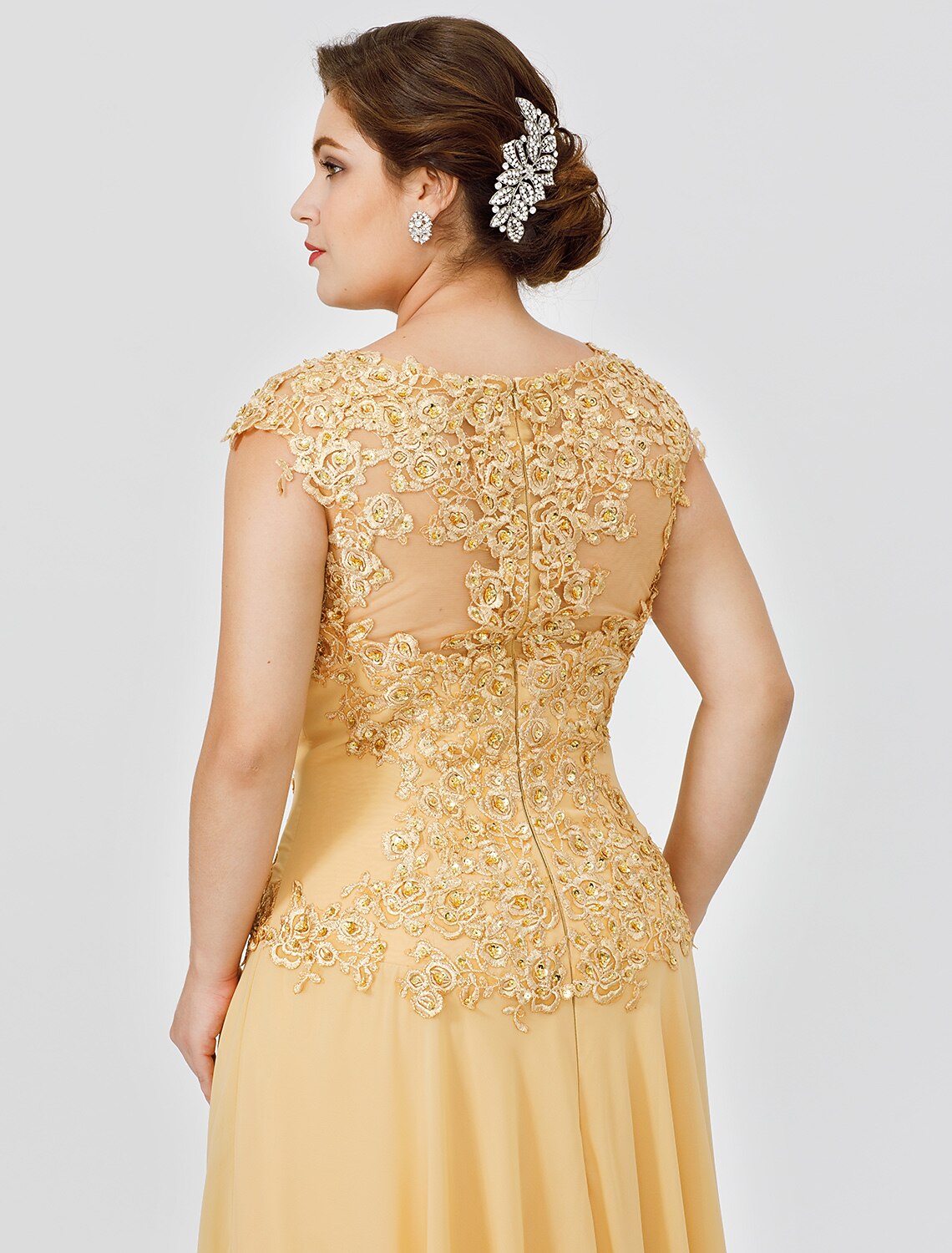 A-Line Sweep Brush Train Wedding Guest Dress Formal Dresses Evening