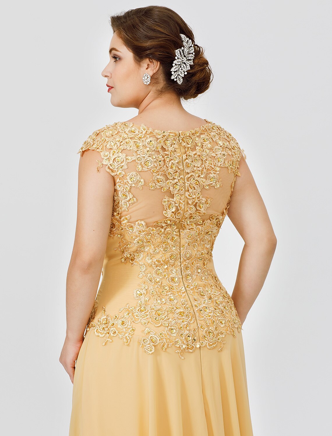 A-Line Sweep Brush Train Wedding Guest Dress Formal Dresses Evening