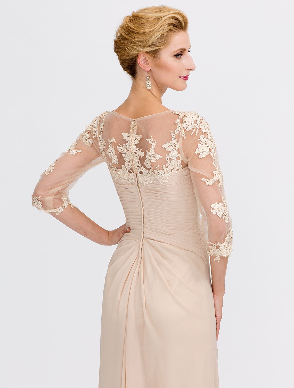 A-Line Floor Length Wedding Guest Dress Formal Dresses Evening Gown