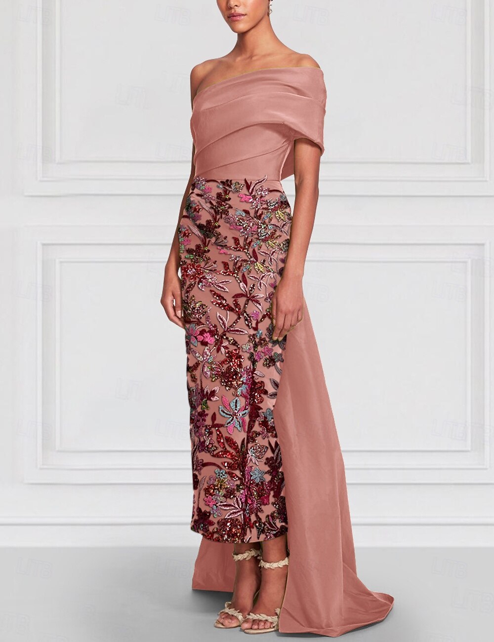 Sheath Column Floor Length Formal Dresses Mother of the Bride Dress Evening Gown Elegant