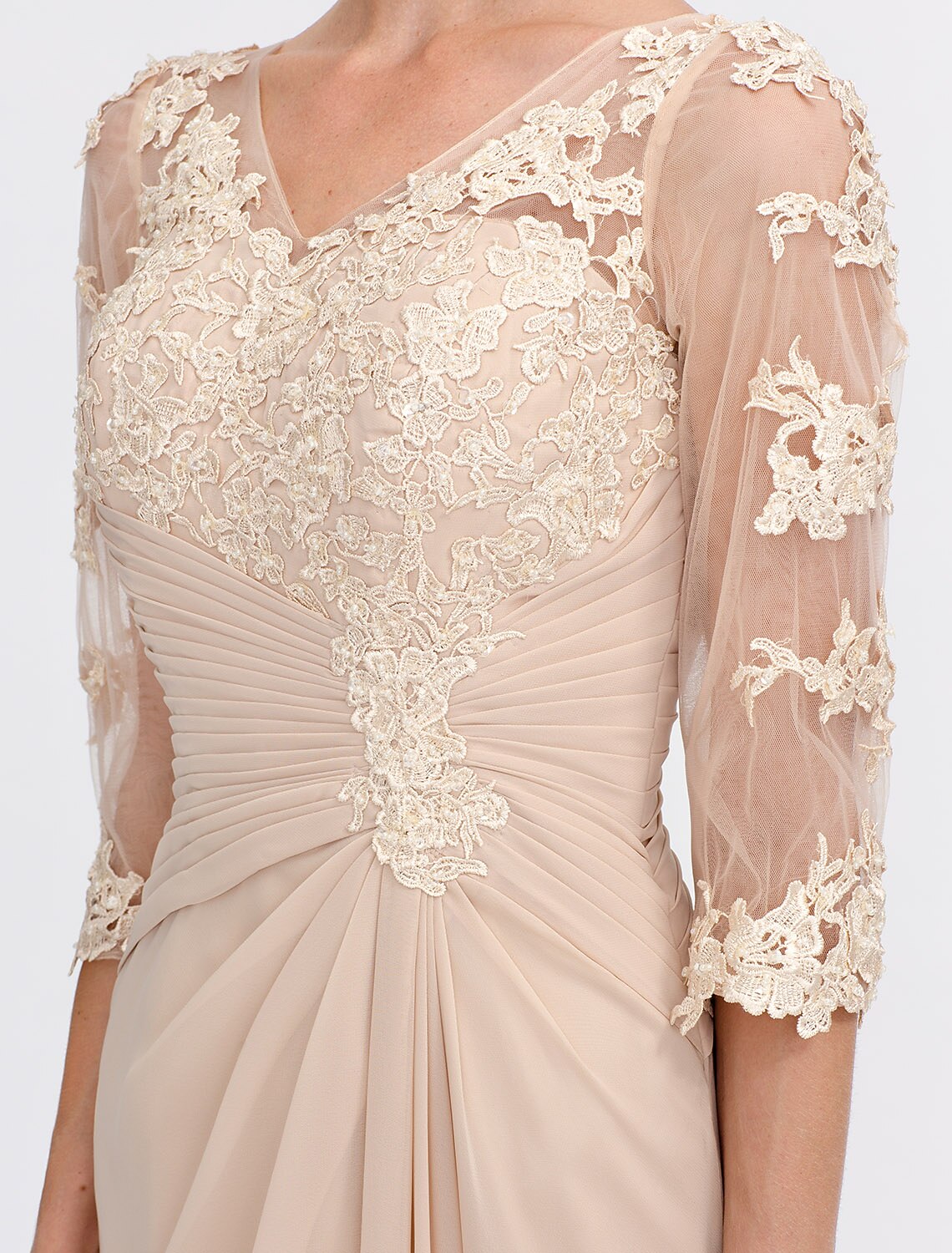 A-Line Floor Length Wedding Guest Dress Formal Dresses Evening Gown
