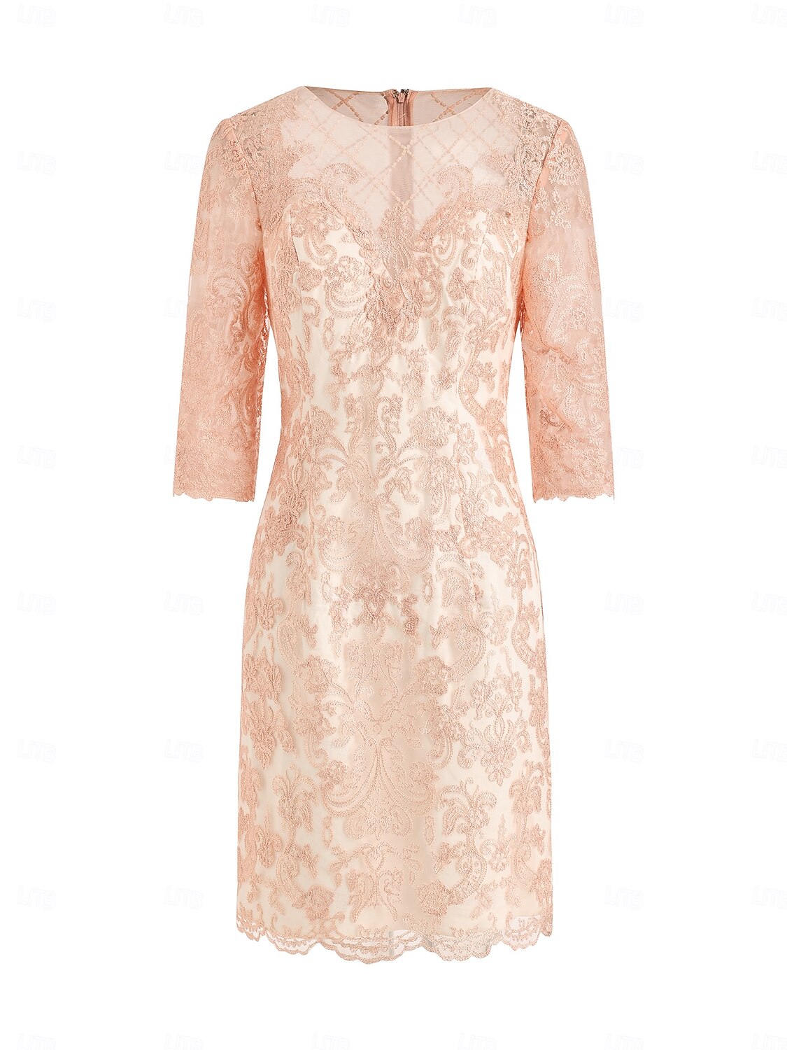 Two Piece Sheath Column Wedding Guest Dress Mother of the Bride Elegant