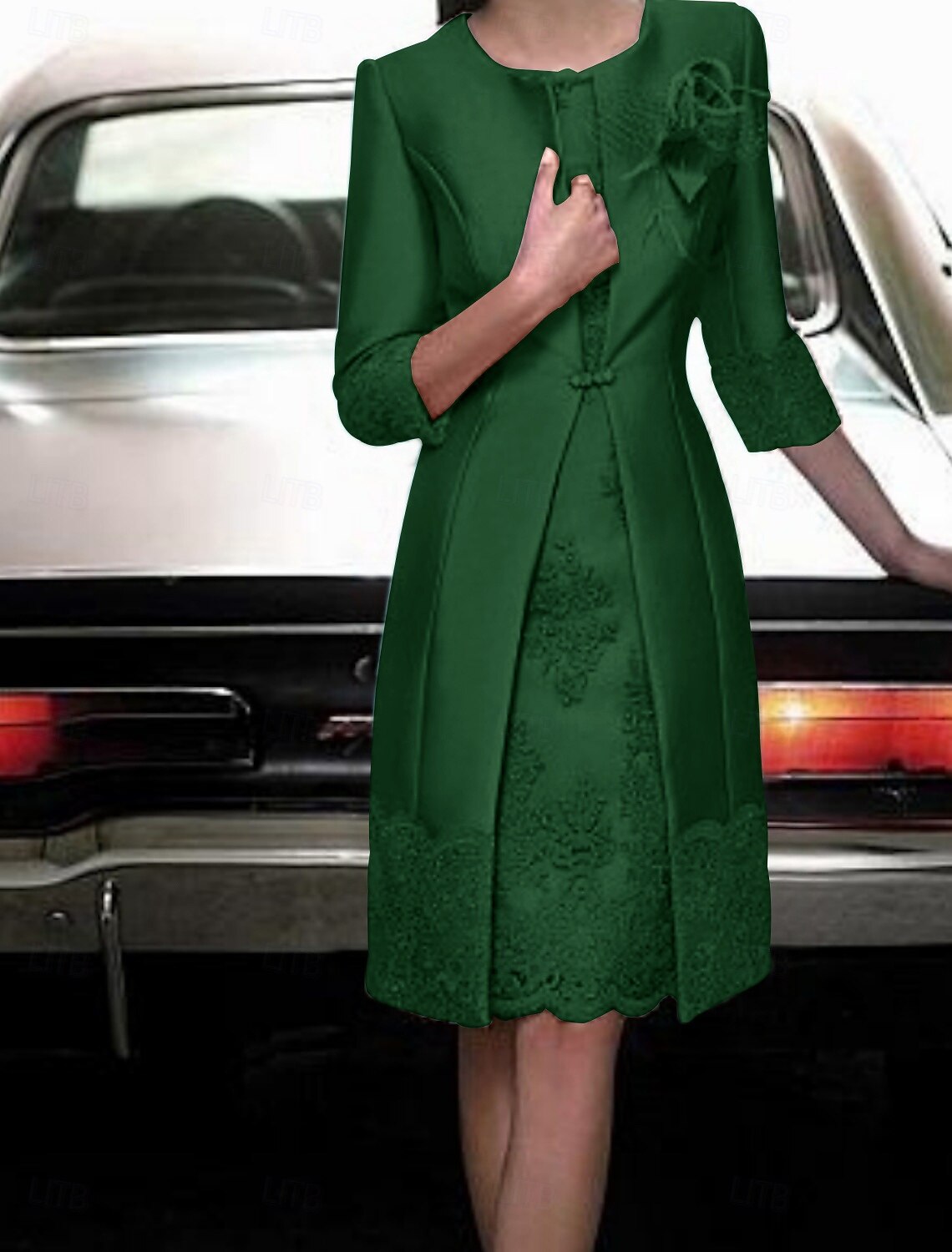 Sheath Column Knee Length Wedding Guest Dress Mother of the Bride