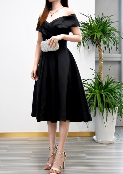 A-Line Tea Length Cocktail Dresses Party Dresses Elegant 1950s