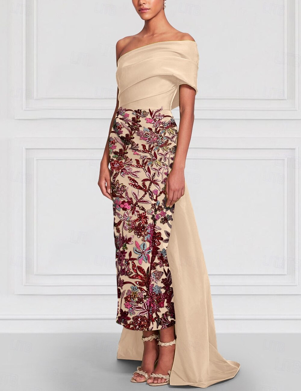 Sheath Column Floor Length Formal Dresses Mother of the Bride Dress Evening Gown Elegant