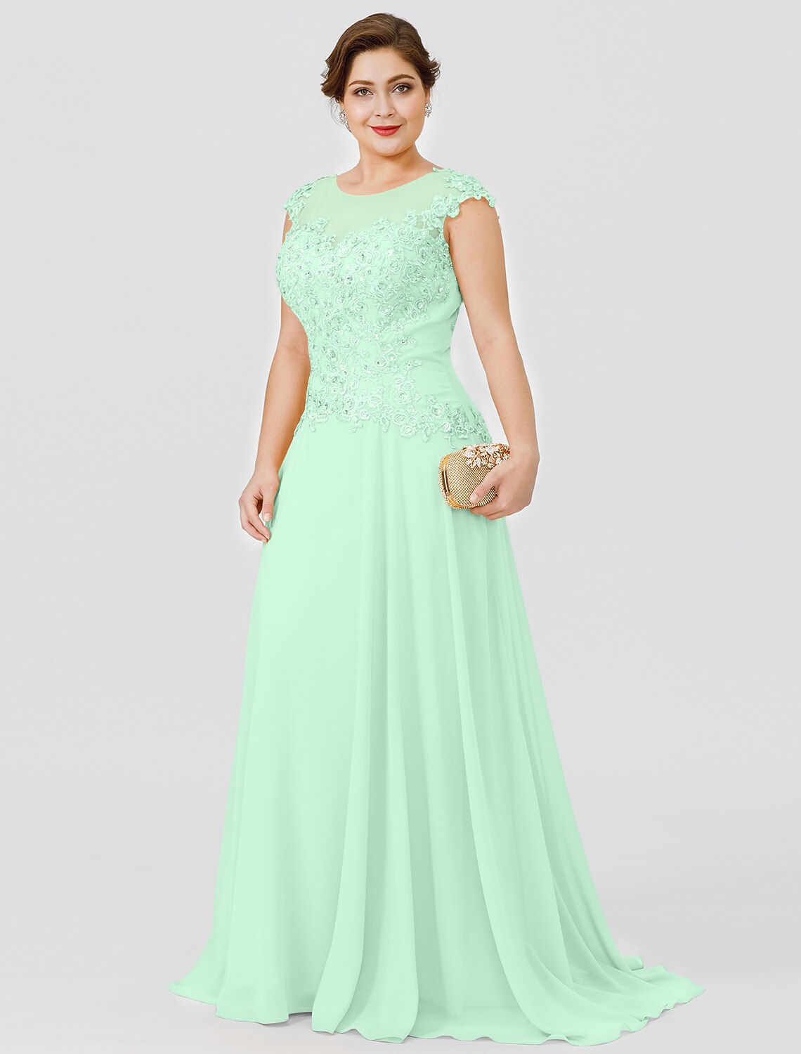 A-Line Sweep Brush Train Wedding Guest Dress Formal Dresses Evening