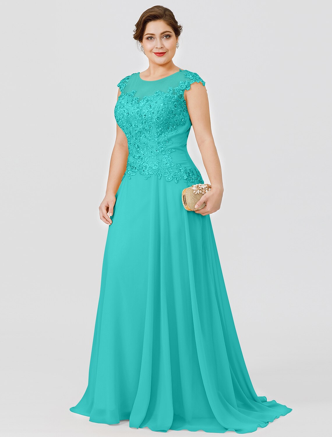 A-Line Sweep Brush Train Wedding Guest Dress Formal Dresses Evening