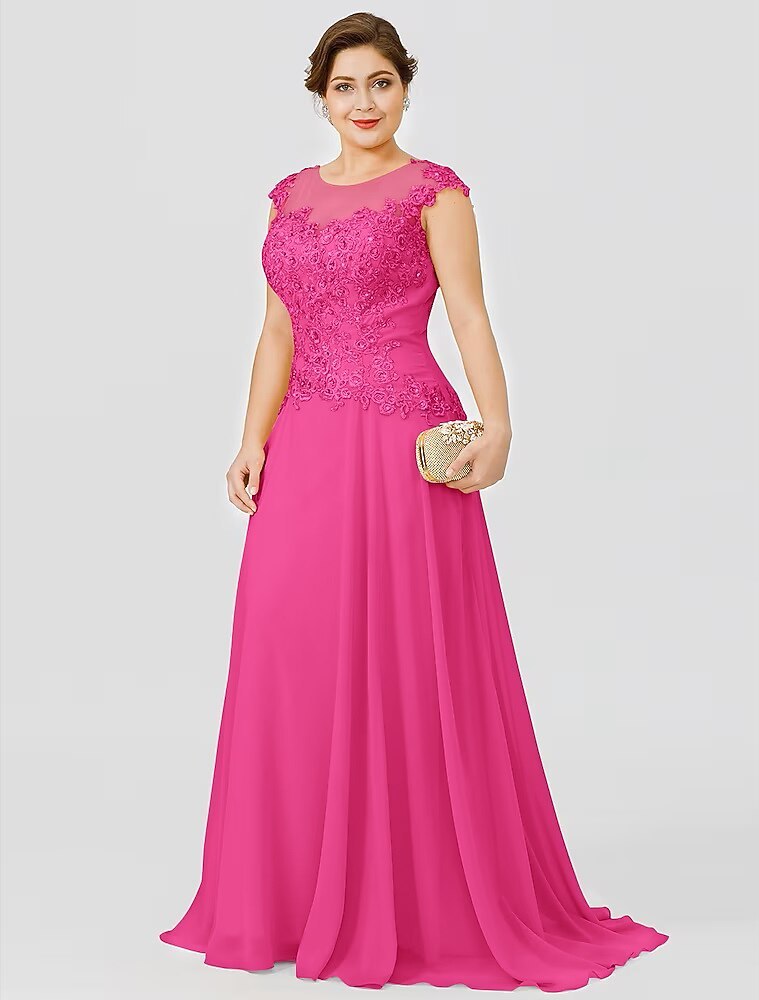 A-Line Sweep Brush Train Wedding Guest Dress Formal Dresses Evening