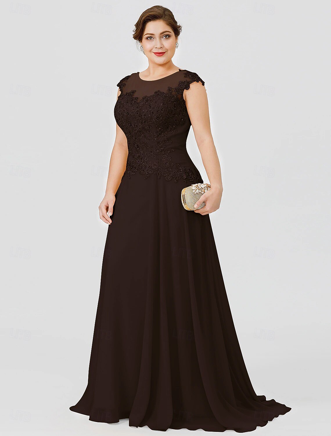 A-Line Sweep Brush Train Wedding Guest Dress Formal Dresses Evening