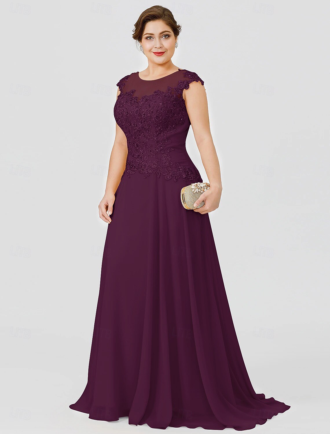 A-Line Sweep Brush Train Wedding Guest Dress Formal Dresses Evening
