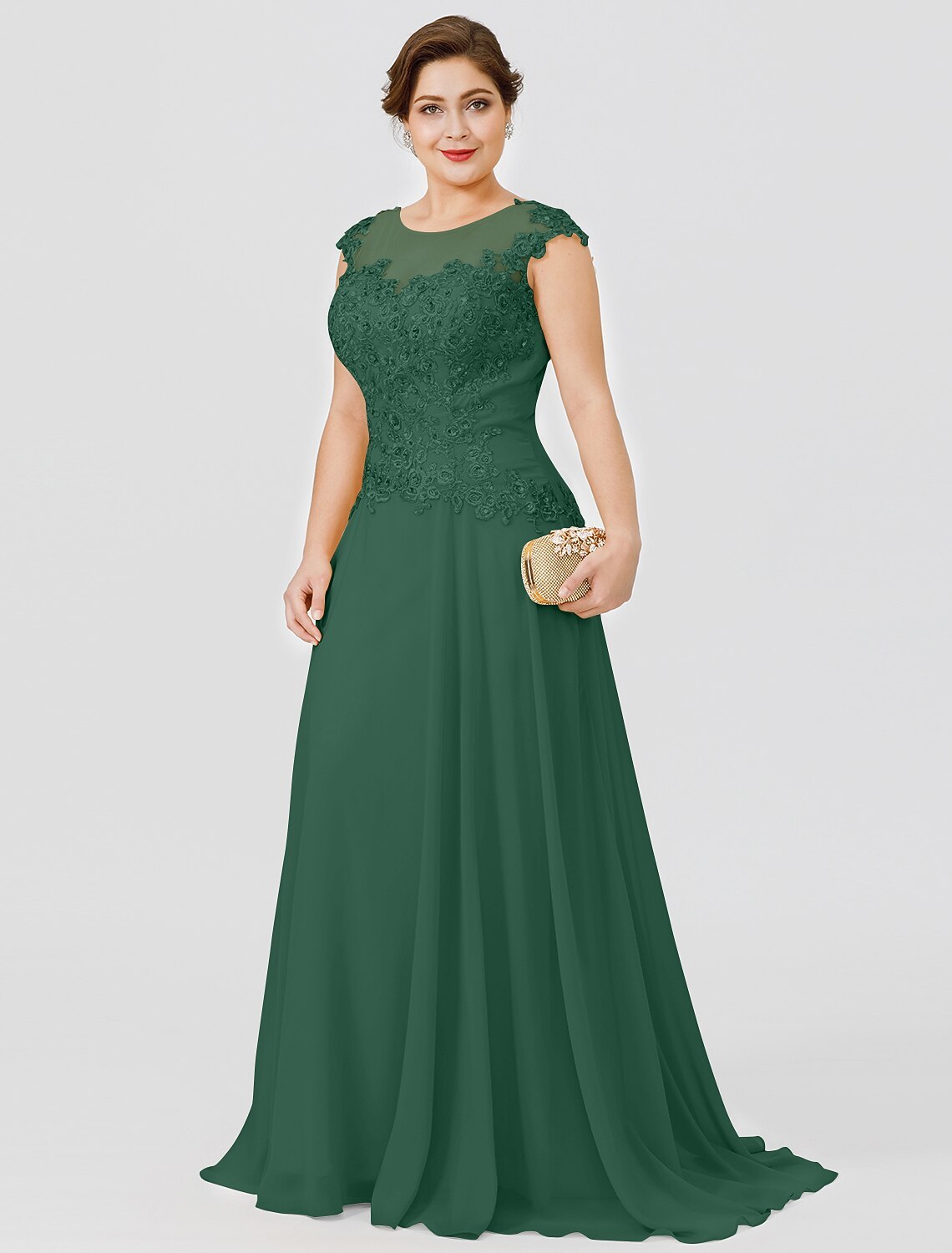 A-Line Sweep Brush Train Wedding Guest Dress Formal Dresses Evening