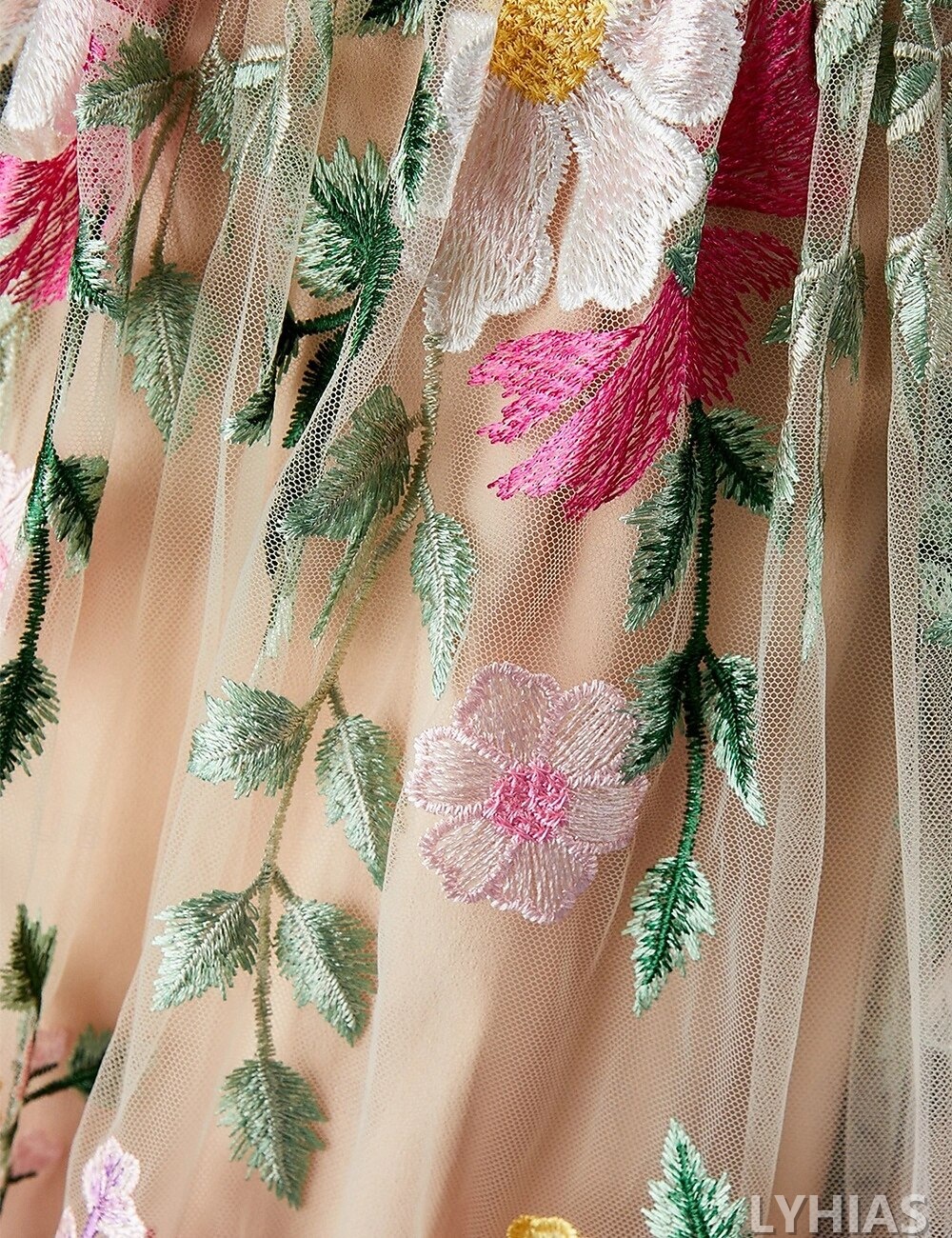 A-Line Mother of the Bride Dresses Ankle Length with Embroidery Long Sleeve Crew Neck Lace Elegant
