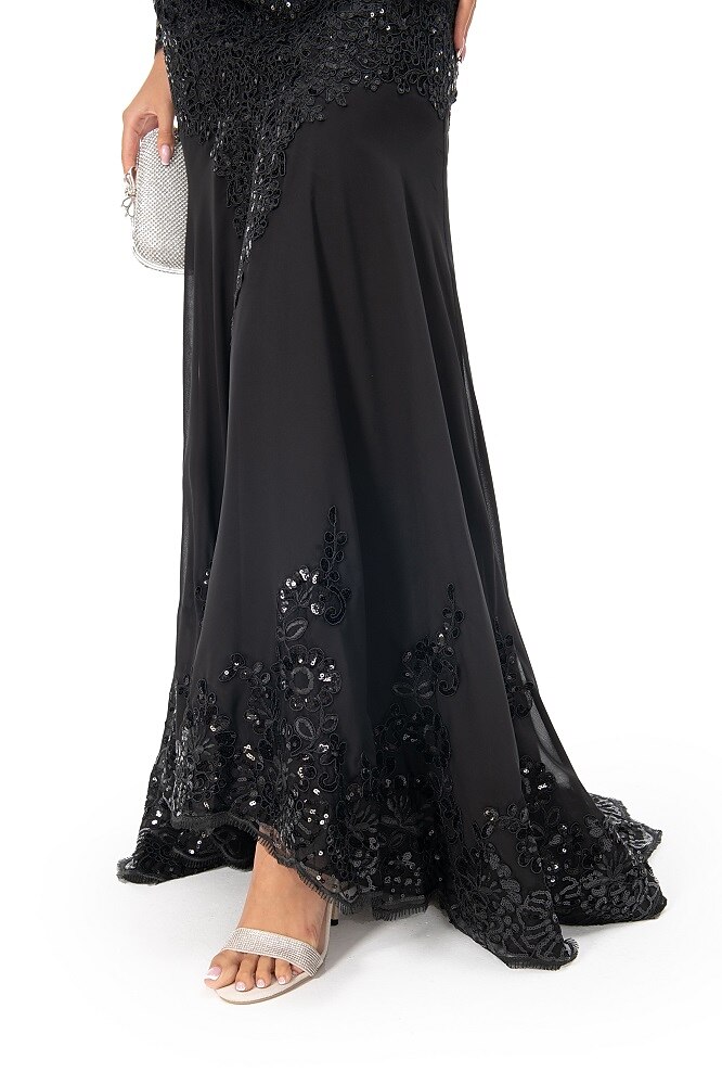Mermaid Trumpet Evening Gown Prom Dresses Formal Dress Sparkle Long Sleeve