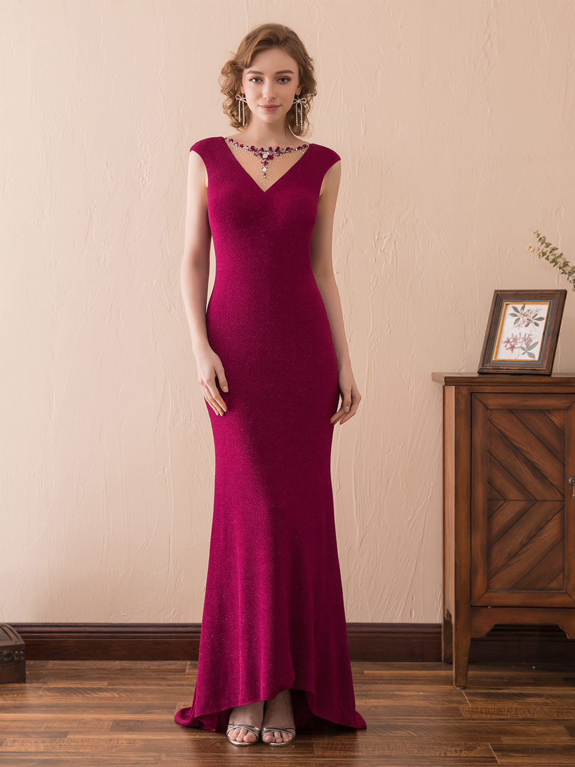 Mermaid/Trumpet Formal Elegant Evening Dress Beading with Sequin