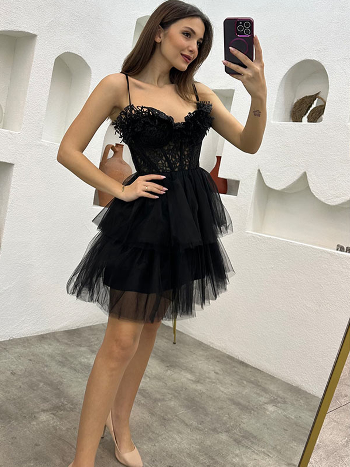 A-Line Sweetheart Sleeveless Homecoming Dresses With Lace